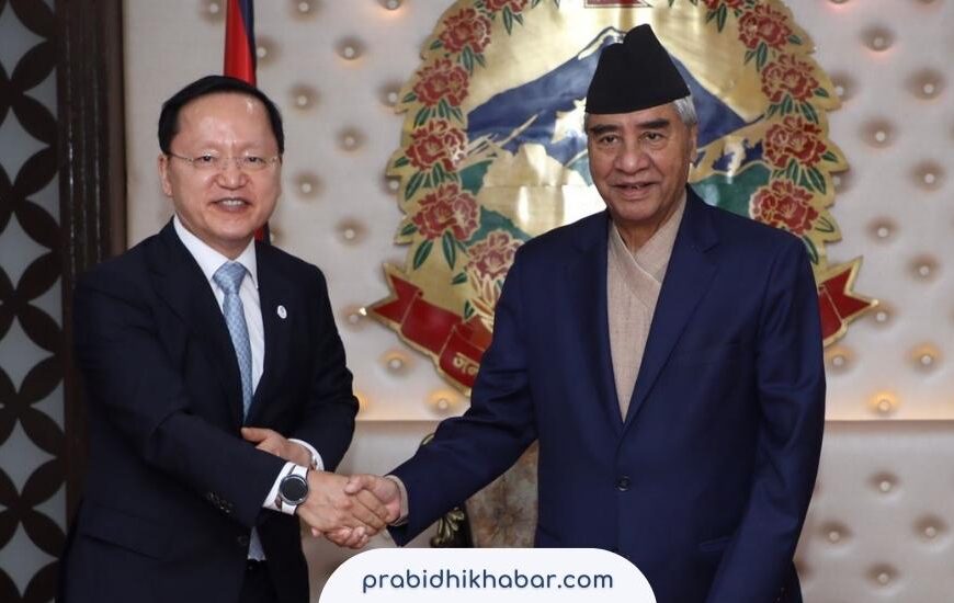 Samsung CFO HK Park Meets PM Deuba