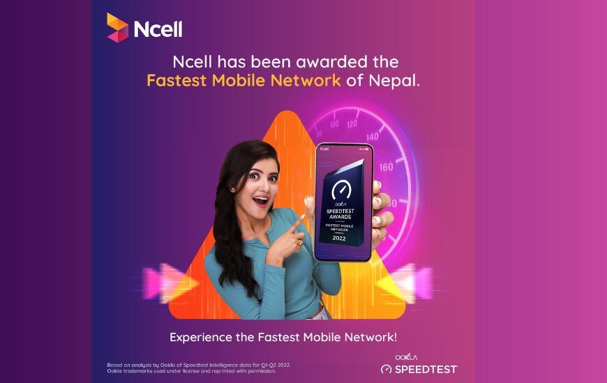 Ncell Fast Mobile network of Nepal Ookla Speed test