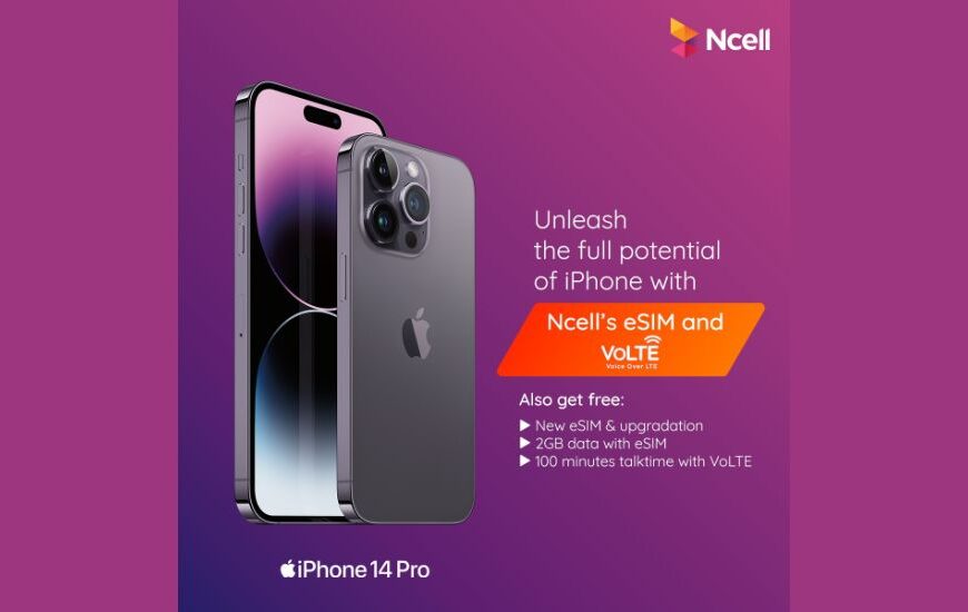 एनसेल भोल्टे सेवा आईफोनमा