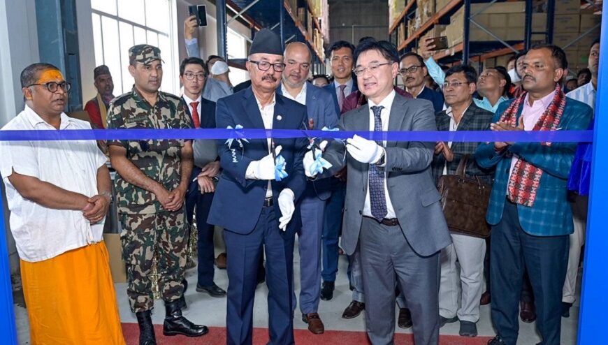सामसङको नवलपरासीमा टेलिभिजन फ्याक्ट्रीको उद्घाटन