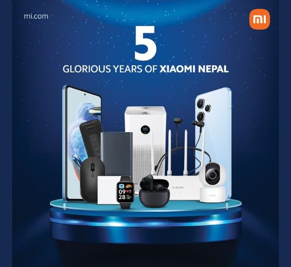 शाओमीको नेपालमा ५ वर्ष पूरा