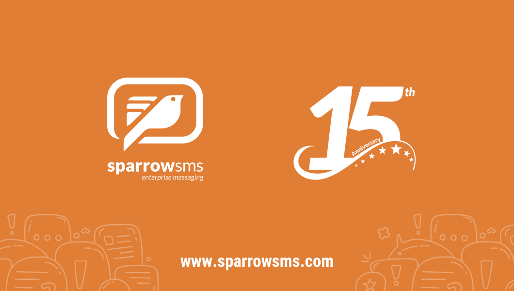 Sparrow SMS 15th anniversary