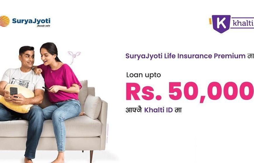 Khalti app Suryajyoti life insurance loan facility