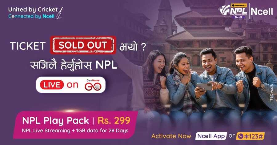 Ncell NPL Play Pack Dish Home Go Streaming