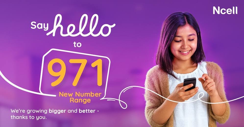 Ncell 971 number range